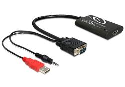 Delock HDMI zu VGA mit Aud Delock HDMI zu VGA mit Aud