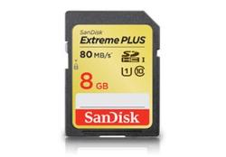 SDHC Card 8GB Extreme 80MB