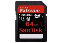 SDXC Card 64GB Extreme 80M