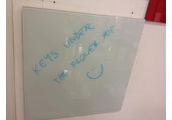 Bi-Office magnetische Glas
