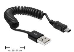 USB-mini-Spiralkabel 20-60 USB-mini-Spiralkabel 20-60
