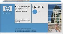 Toner HP Q7581A cyan, 6000 Toner HP Q7581A cyan, 6000