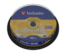 Verbatim DVD+RW Medien 4.7 Verbatim DVD+RW Medien 4.7