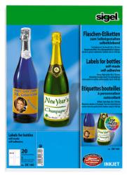 Sigel InkJet Flaschen-Etik Sigel InkJet Flaschen-Etik