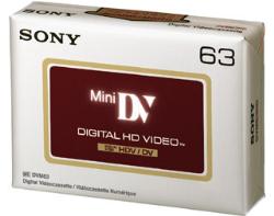 Sony DVM60HDV: Mini-DV, 63